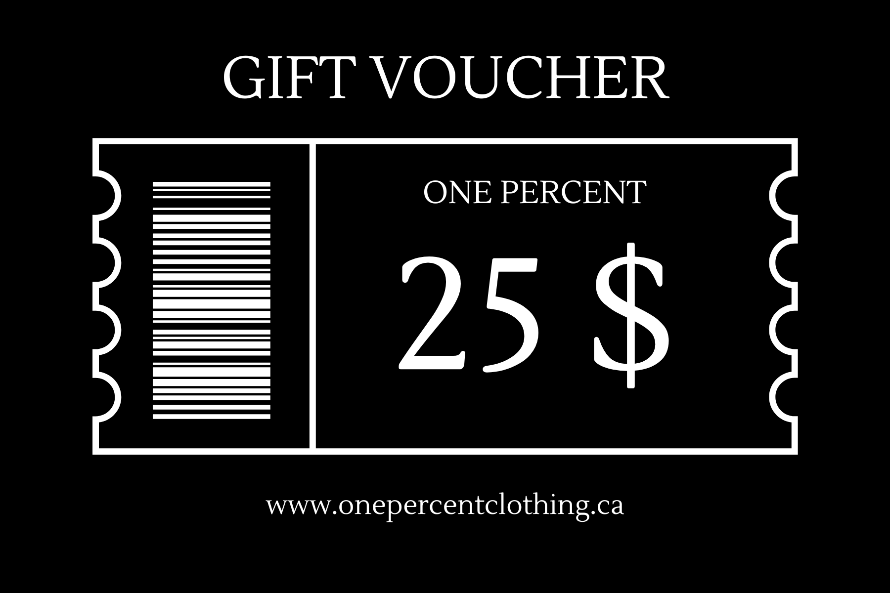 ONE PERCENT GIFTCARD